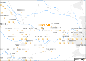 map of Shoresh