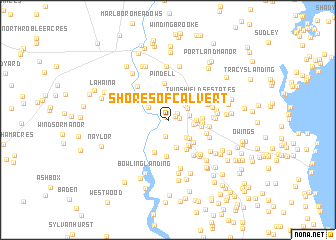 map of Shores of Calvert