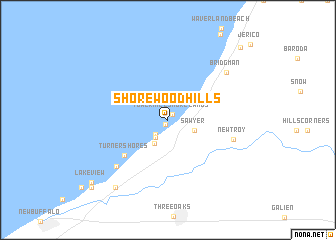 map of Shorewood Hills