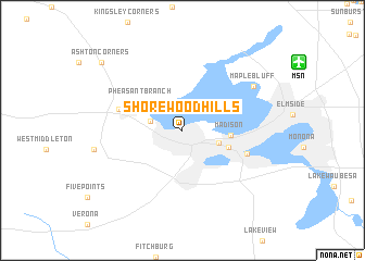 map of Shorewood Hills