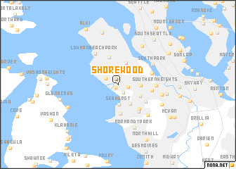 Shorewood (United States - USA) map - nona.net