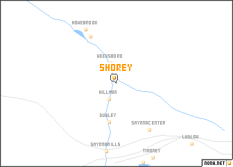 map of Shorey