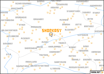 map of Shorkasy