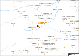 map of Shorkasy