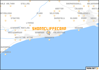 map of Shorncliffe Camp