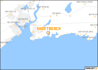 map of Short Beach