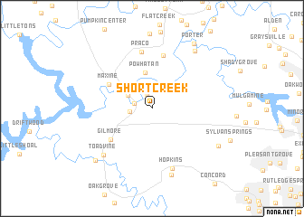 map of Short Creek