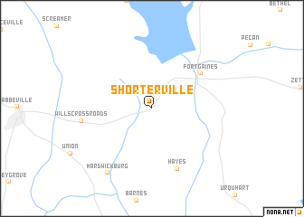 map of Shorterville