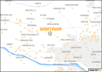 map of Short Pump