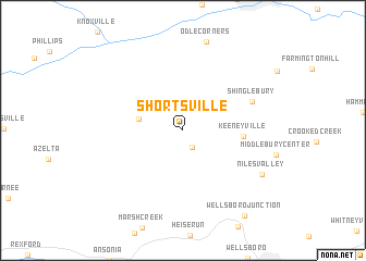 map of Shortsville