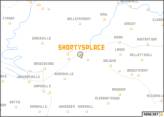 map of Shortys Place