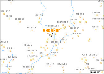 map of Shoshan