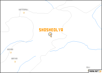 map of Shosh-e ‘Olyā