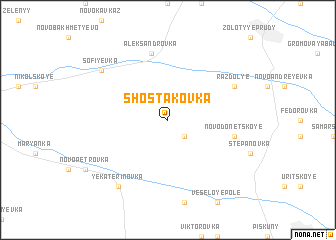 map of Shostakovka