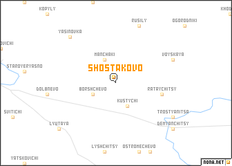 map of Shostakovo