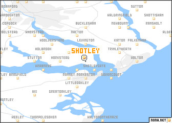 map of Shotley