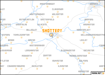 map of Shottery