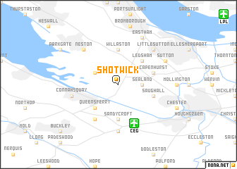 map of Shotwick