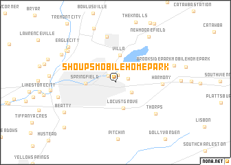 map of Shoups Mobile Home Park
