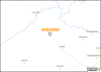 map of Shoushui