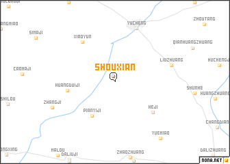 map of Shouxian