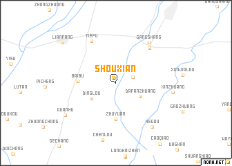 map of Shouxian