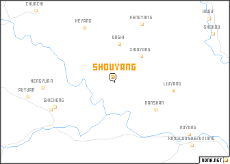 map of Shouyang