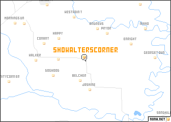 map of Showalters Corner