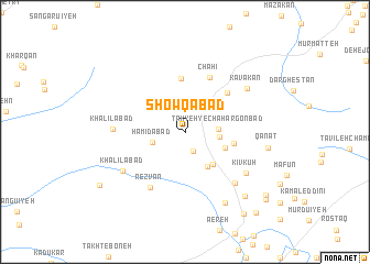 map of Showqābād