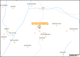 map of Showqābād