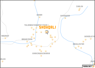 map of Showq ‘Alī