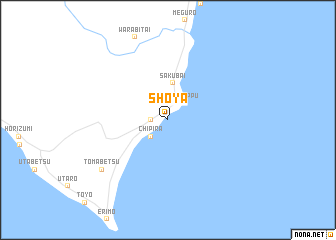 map of Shoya