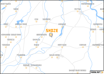 map of Shōze