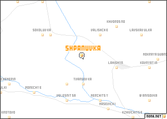 map of Shpanuvka