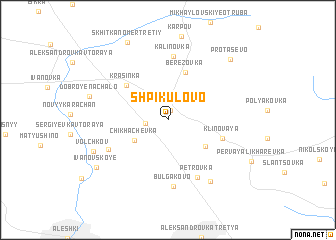 map of Shpikulovo