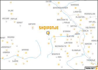 map of Shqiponjë