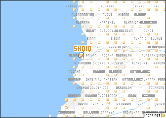 map of Shqīq