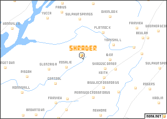 map of Shrader