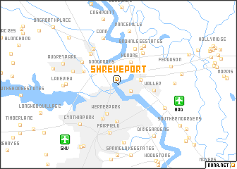 map of Shreveport