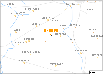 map of Shreve