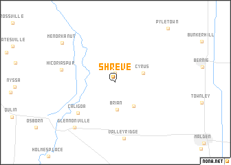 map of Shreve