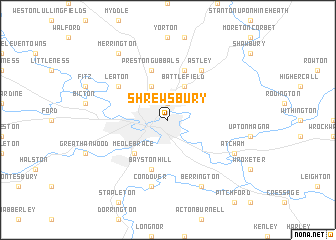 map of Shrewsbury