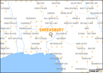 map of Shrewsbury
