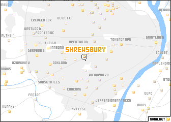 map of Shrewsbury