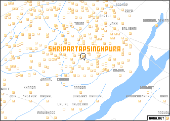 map of Shri Partāpsinghpura