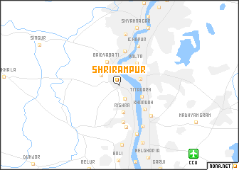 map of Shrīrāmpur