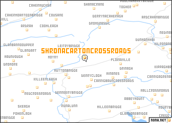 map of Shronacarton Cross Roads
