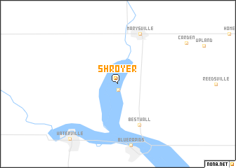 map of Shroyer