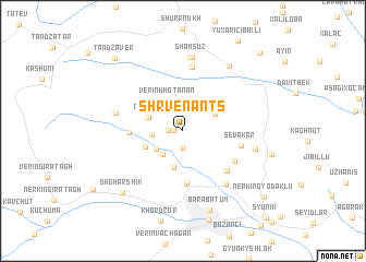 map of Shrvenantsʼ