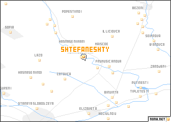 map of (( Shtefaneshty ))